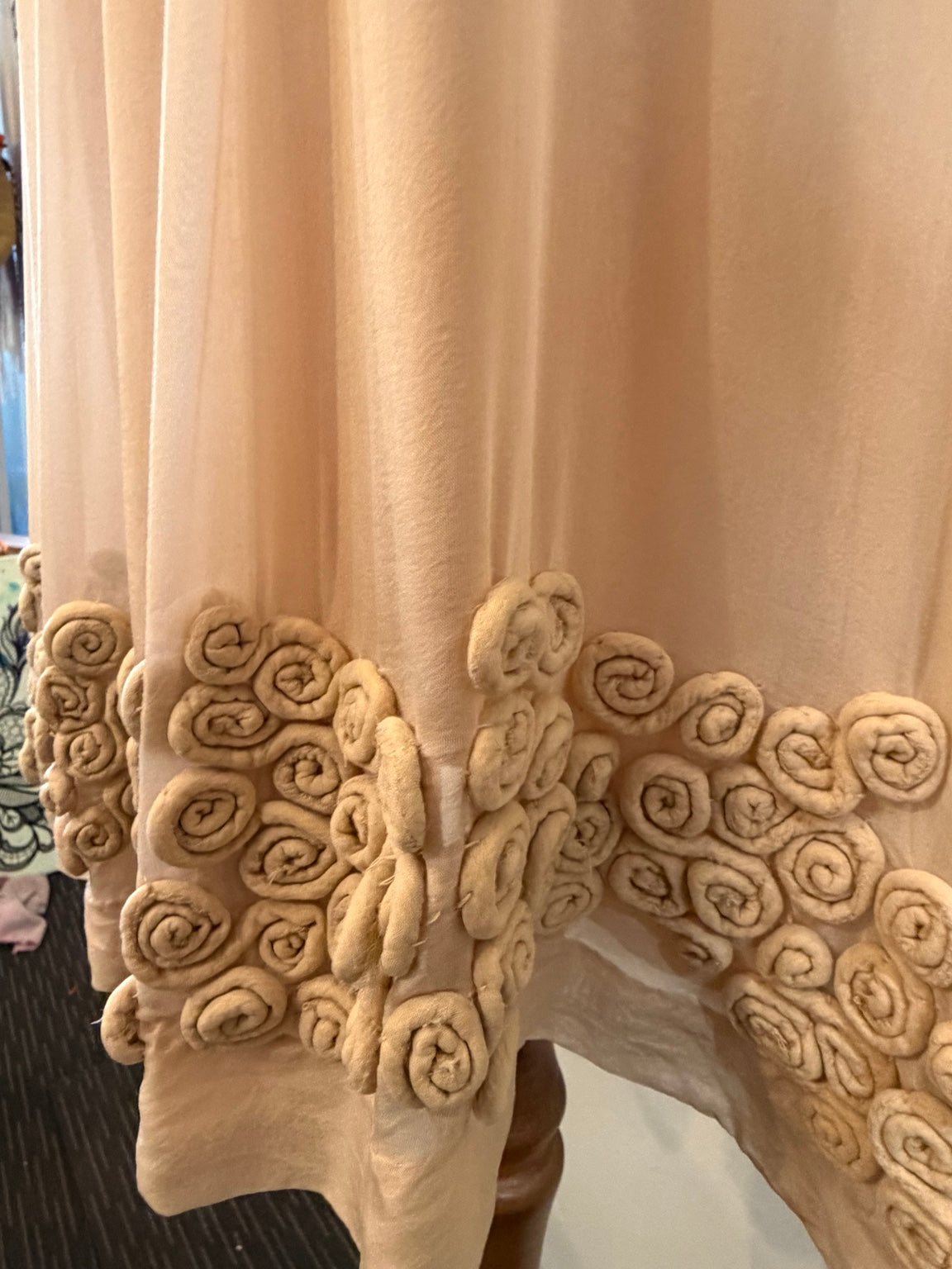 Trelise Cooper Silk Embellished Dress – Size 12 – Nude
