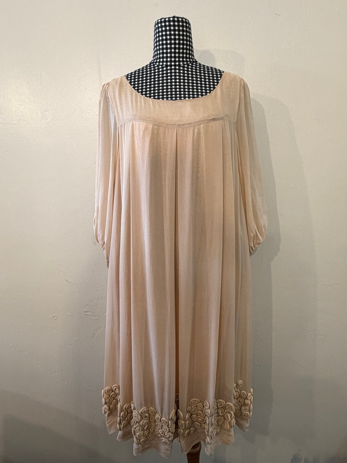 Trelise Cooper Silk Embellished Dress – Size 12 – Nude